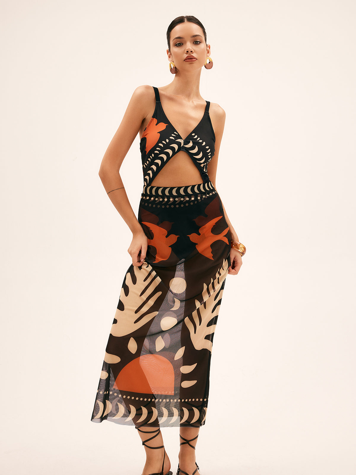 Cleo Maxi Dress | Flattering Cutout Design, Soft Breathable Material