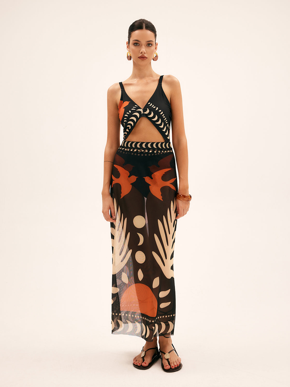 Cleo Maxi Dress | Flattering Cutout Design, Soft Breathable Material