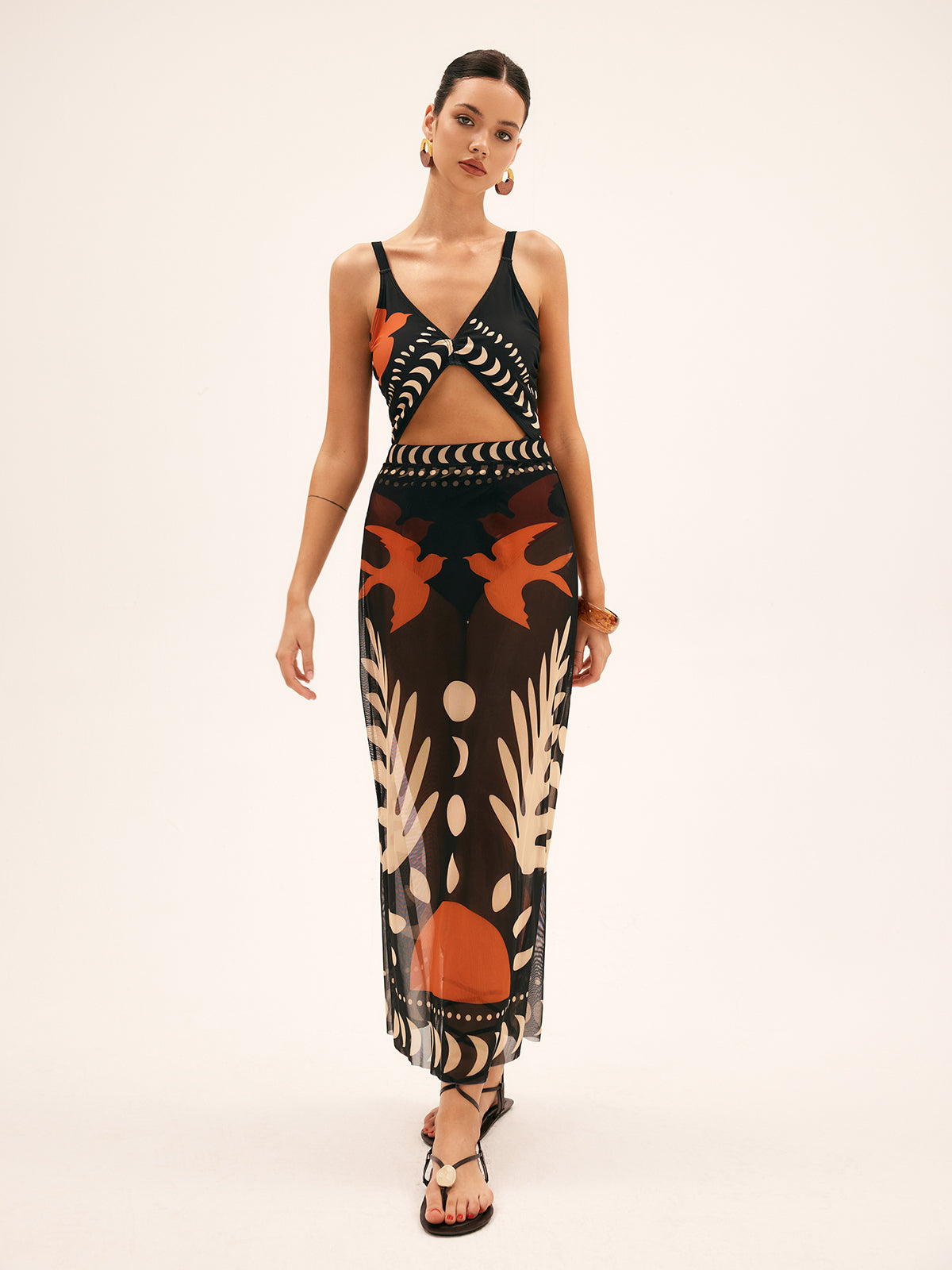 Cleo Maxi Dress | Flattering Cutout Design, Soft Breathable Material